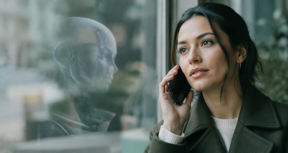 Clear AI receptionist introduction with an available human handoff