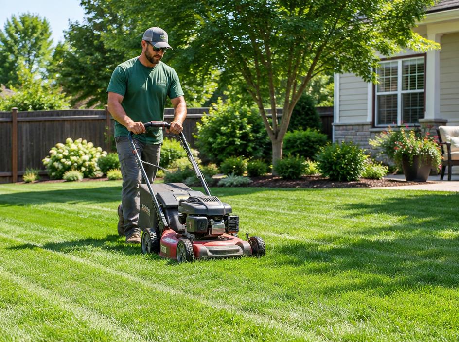 Landscaping business using an AI answering service